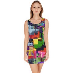 Color Abstract Background Textures Bodycon Dress