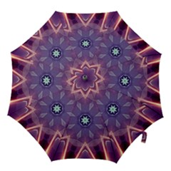 Abstract Glow Kaleidoscopic Light Hook Handle Umbrellas (large) by Nexatart