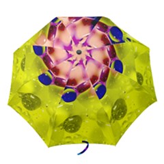 Abstract Bubbles Oil Folding Umbrellas