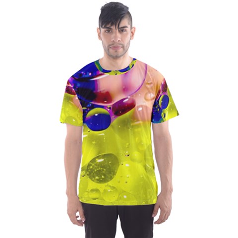 Abstract Bubbles Oil Men s Sports Mesh Tee by Nexatart