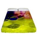 Abstract Bubbles Oil Fitted Sheet (California King Size) View1