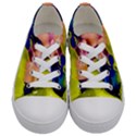 Abstract Bubbles Oil Kids  Low Top Canvas Sneakers View1