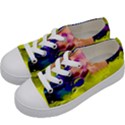 Abstract Bubbles Oil Kids  Low Top Canvas Sneakers View2