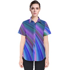 Background Abstract Curves Women s Short Sleeve Shirt