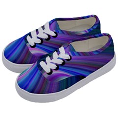 Background Abstract Curves Kids  Classic Low Top Sneakers