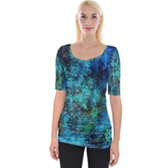 Color Abstract Background Textures Wide Neckline Tee