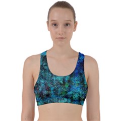 Color Abstract Background Textures Back Weave Sports Bra