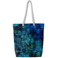 Color Abstract Background Textures Full Print Rope Handle Tote (small)