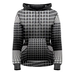 Space Glass Blocks Background Women s Pullover Hoodie