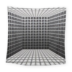 Space Glass Blocks Background Square Tapestry (large)