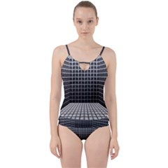 Space Glass Blocks Background Cut Out Top Tankini Set