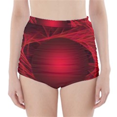 Abstract Scrawl Doodle Mess High-waisted Bikini Bottoms