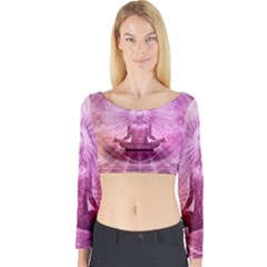 Meditation Spiritual Yoga Long Sleeve Crop Top