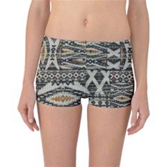 Fabric Textile Abstract Pattern Reversible Boyleg Bikini Bottoms