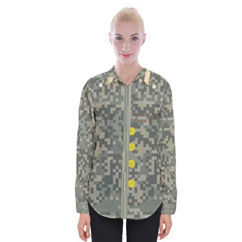 Military Top Womens Long Sleeve Shirt by HamsterChick