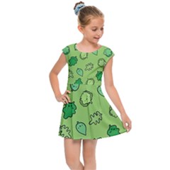 Funny Greens And Salad Kids Cap Sleeve Dress by kostolom3000shop