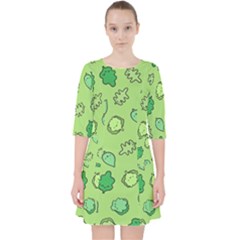 Funny Greens And Salad Pocket Dress by kostolom3000shop