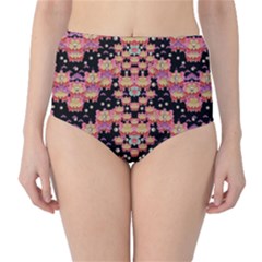 Fantasy Flower Ribbon And Happy Florals Festive Classic High-waist Bikini Bottoms by pepitasart