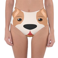 Dog Animal Boxer Family House Pet Reversible High-waist Bikini Bottoms by Sapixe