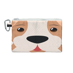 Dog Animal Boxer Family House Pet Canvas Cosmetic Bag (medium) by Sapixe