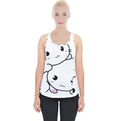 Kitty Cuddling Cat Kitten Feline Piece Up Tank Top by Sapixe