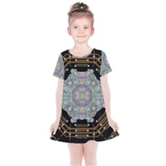 Butterflies And Flowers A In Romantic Universe Kids  Simple Cotton Dress by pepitasart