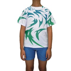 Wolf Dog Fox Animal Pet Vector Kids  Short Sleeve Swimwear by Sapixe