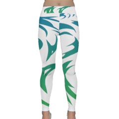 Wolf Dog Fox Animal Pet Vector Classic Yoga Leggings by Sapixe