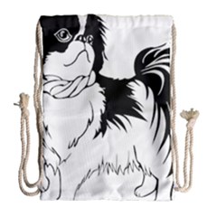 Animal Canine Dog Japanese Chin Drawstring Bag (Large)