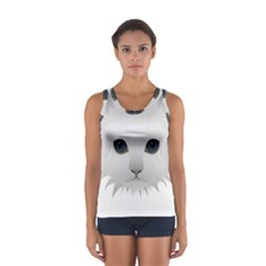 Cat Animal Pet Kitty Cats Kitten Sport Tank Top  by Sapixe