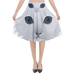 Cat Animal Pet Kitty Cats Kitten Flared Midi Skirt