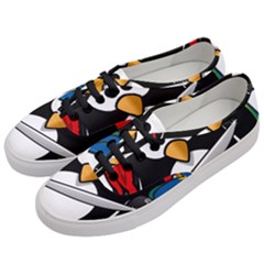 Penguin Pirate Tux Animal Bandana Women s Classic Low Top Sneakers by Sapixe