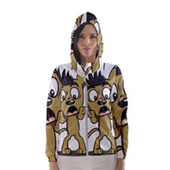 Animal Canine Cartoon Dog Pet Hooded Windbreaker (women) by Sapixe