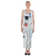 Animal Anthropomorphic Fitted Maxi Dress