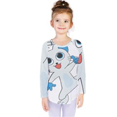 Animal Anthropomorphic Kids  Long Sleeve Tee