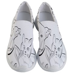 Dog Cat Pet Silhouette Animal Women s Lightweight Slip Ons