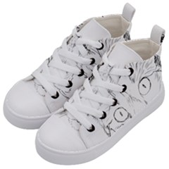 Cat Feline Animal Pet Kid s Mid-top Canvas Sneakers