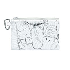 Cat Feline Animal Pet Canvas Cosmetic Bag (medium) by Sapixe