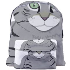 Cat Kitty Gray Tiger Tabby Pet Giant Full Print Backpack