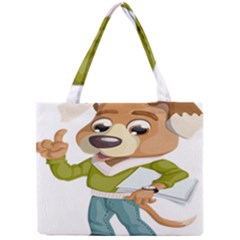 Dog Pet Dressed Point Papers Mini Tote Bag