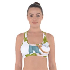 Dog Pet Dressed Point Papers Cross Back Sports Bra