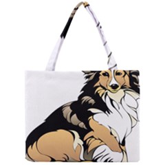 Dog Sitting Pet Collie Animal Mini Tote Bag