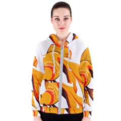 Goldfish Fish Tank Water Tropical Women s Zipper Hoodie by Sapixe