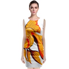 Goldfish Fish Tank Water Tropical Classic Sleeveless Midi Dress