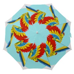 Parrot Animal Bird Wild Zoo Fauna Straight Umbrellas