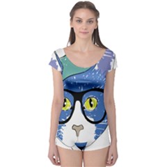 Drawing Cat Pet Feline Pencil Boyleg Leotard 