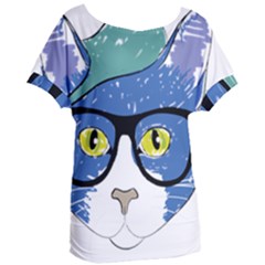 Drawing Cat Pet Feline Pencil Women s Oversized Tee by Sapixe