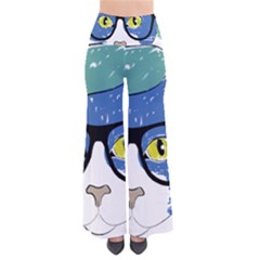 Drawing Cat Pet Feline Pencil So Vintage Palazzo Pants by Sapixe