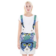 Drawing Cat Pet Feline Pencil Braces Suspender Skirt