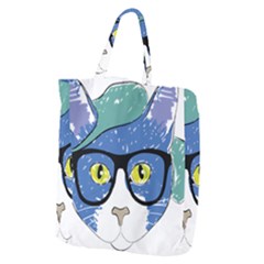 Drawing Cat Pet Feline Pencil Giant Grocery Tote by Sapixe